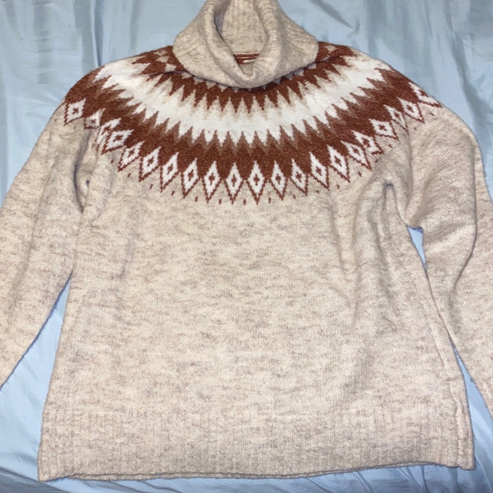 Soft wool turtleneck sweater